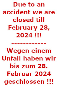 We are closed / Wir haben geschlossen